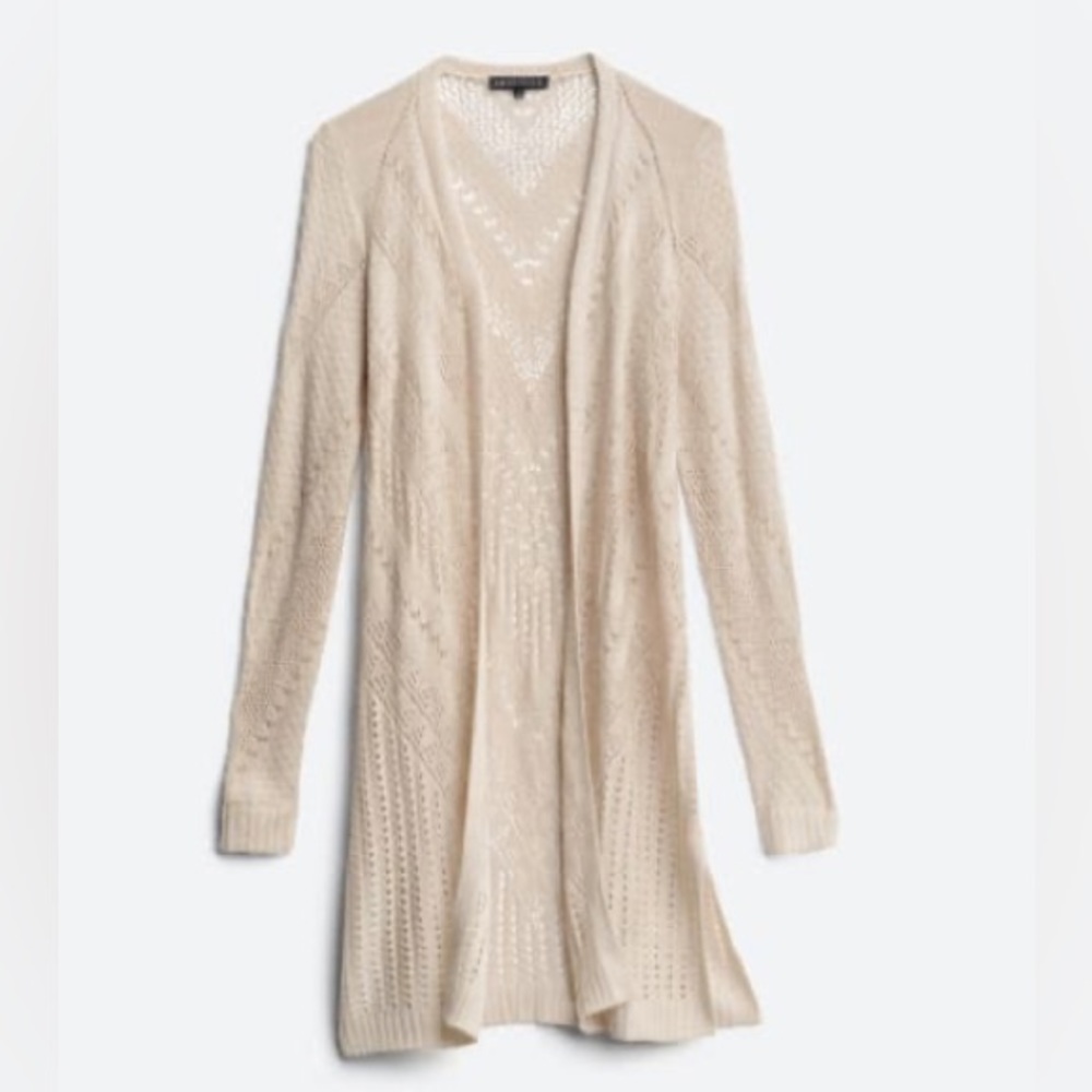 Pointelle Duster Cardigan